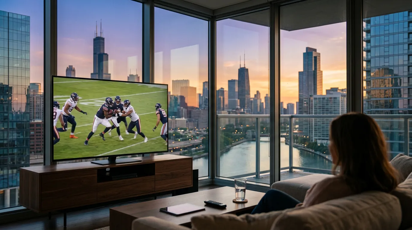 IPTV streaming service in New York City showing live sports and local channels